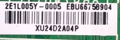 MAIN PARA SMART TV LG 4K RESOLUCION (3840 x 2160) UHD / NUMERO DE PARTE EBU66758904 / EAX69581205 / 2E1L005Y-0005 / XU24D2A04P / MODELO 55UQ7070ZUE.BUSYLJM - Imagen 3